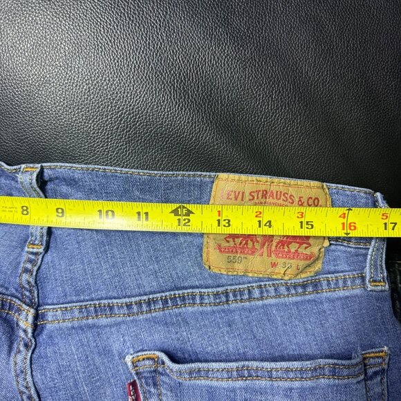 Levi's 559 Men's Straight Jeans Blue Denim Relaxed Fit 5-Pocket Design W35XL32 - Picture 16 of 16